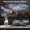 P30 Portable 720P Android Bluetooth Projector with Ultra Clear Image and 4K Support, WiFi Enabled.