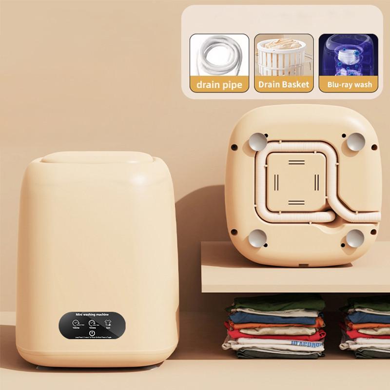 Small Underwear Washing Machine Fully Automatic Mini Electric Washer Portable Dormitory Elution Integration Machine