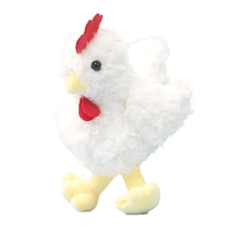 Cute Chicken Plush Toy With Keychain For Bag Decoration And Gift