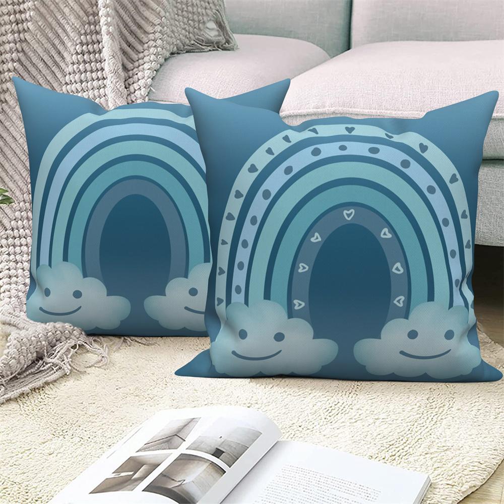 Pillow Cover Decoration Home Office Bedroom Cartoon Rainbow Cloud Sofa Decorative Cushion