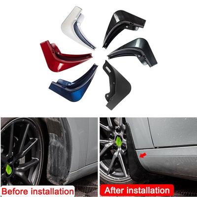 4Pcs Auto Schlamm Flaps Für Tesla Modell 3 Modell Y Kotflügel Splash Guards Kotflügel Vorne Hinten Rad Kotflügel Für model3 ModelY