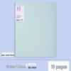 A4 Morandi Color Clear Insert Folder: Transparent Storage Album for Test Paper Collection.
