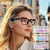 Nuovi Occhiali Intelligenti con Traduzione AI e Lenti Fotocromatiche Supporto per 160+ Lingue Traduzione in Tempo Reale Doppio Altoparlante Chiamate con ENC Riproduzione Musica Wireless