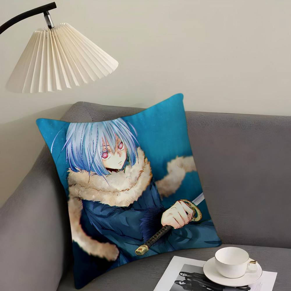 That Time I Got Reincarnated As A Slime Cushion Cover Pillow Cover Decor Pillowcase Printed Cushion Case For Couch