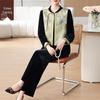 XUEXI Women's New Chinese Style Velvet 3-Piece Set