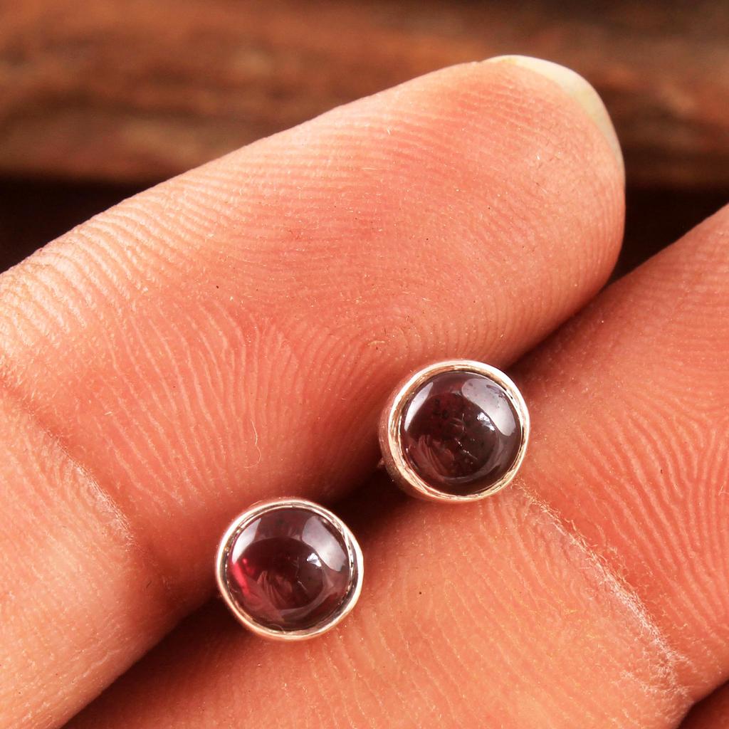 Ametyst Černý Onyx Larimar Granát Měsíční kámen Labra Karneol Stříbrná náušnice 925 Sterling Silver Šperky