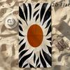 Minimalist Abstract Sun Microfiber Beach Towel Sandproof Waterproof Bath Towel Large Pool Blanket Summer Vacation