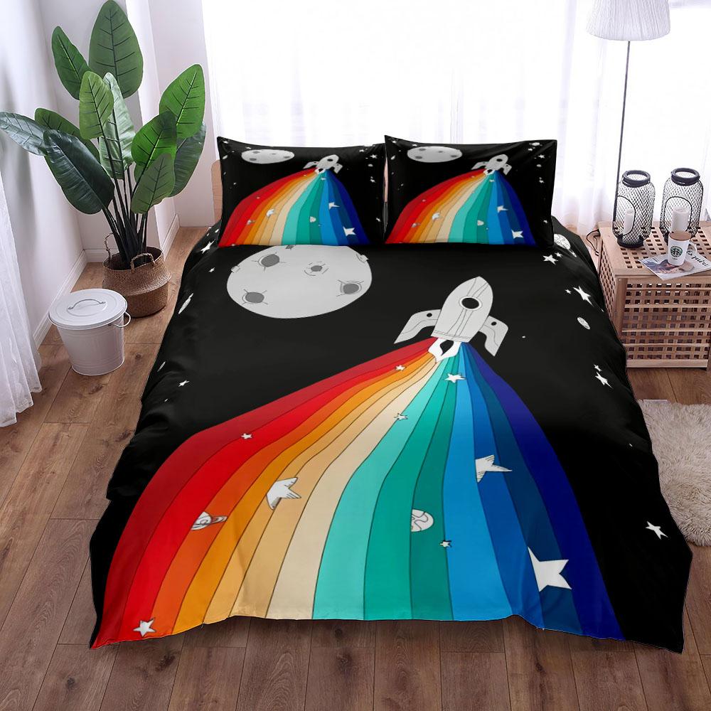 Astronomy Day Duvet Cover Set King Queen Double Full Twin Single Size Bed Linen Set