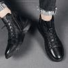 Fashion Black Trendy 2025 Warm Winter Men's Boots Vintage In Promotion Classic Original Deals Size 45 Retro Offer Fashion New Male Shoes