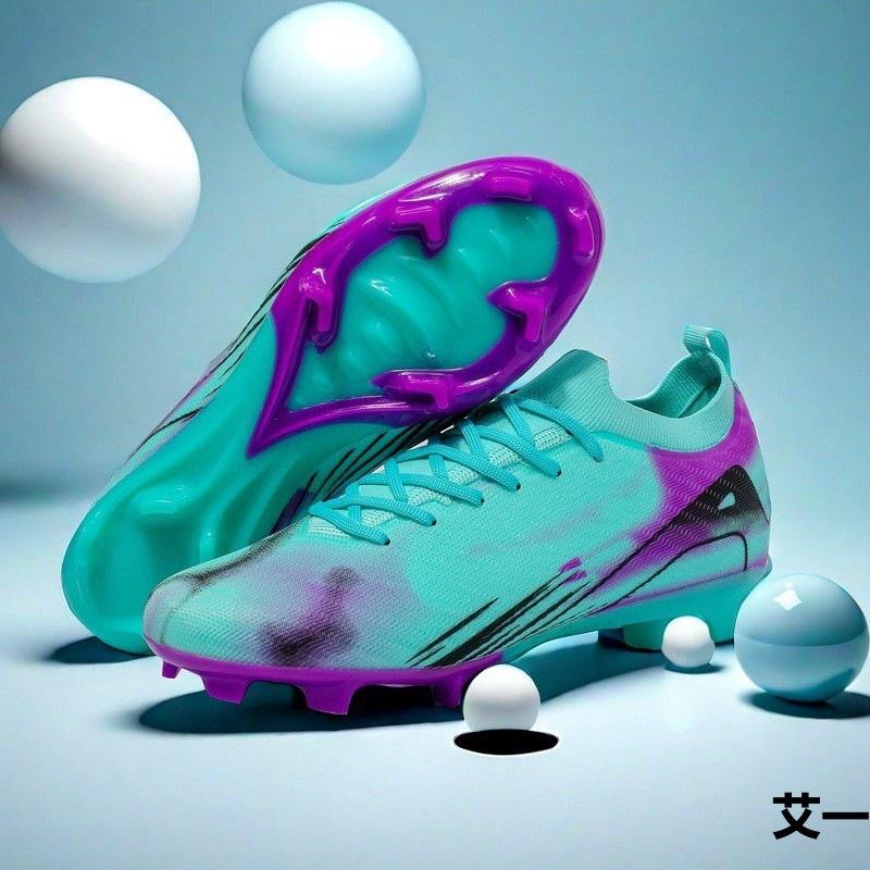 

Football shoes new 2025 low tattoo youth training spikes artificial turf sneakers 35 белый