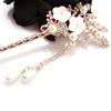 Women Elegant Wedding Gift Hair Pin Colorful Hairpin Rhinestone Hairstick Flower