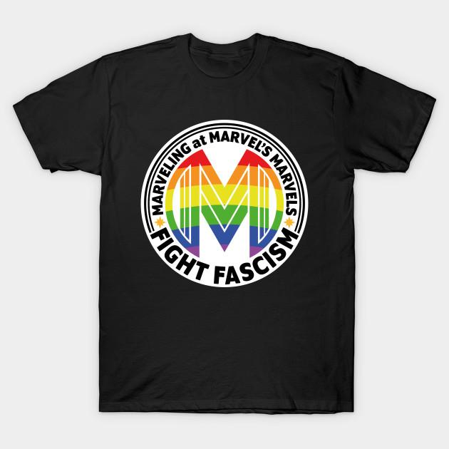 

Men Black Print T-shirt Fight Fascism No-Cut Transfer Paper Print Cotton Tshirt 2XL чорний