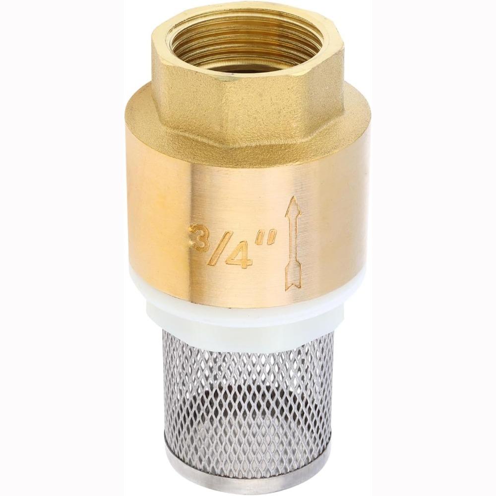 Brass Material Foot Valve 1/2" 3/4" 1" One Way Valve Durable Bottom Valve