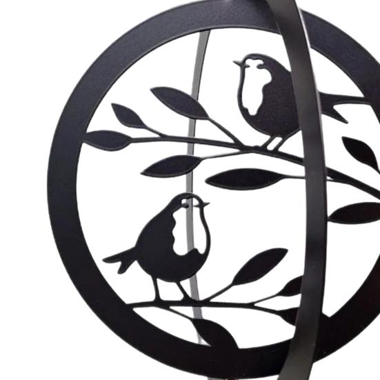 Hummingbird Wind Spinner 12-Inch 3D Kinetic Art Hanging Wind Spinner Outdoor Metal Wind Sculpture for Yard Garden Decor Gifts for Bird Lovers Mom