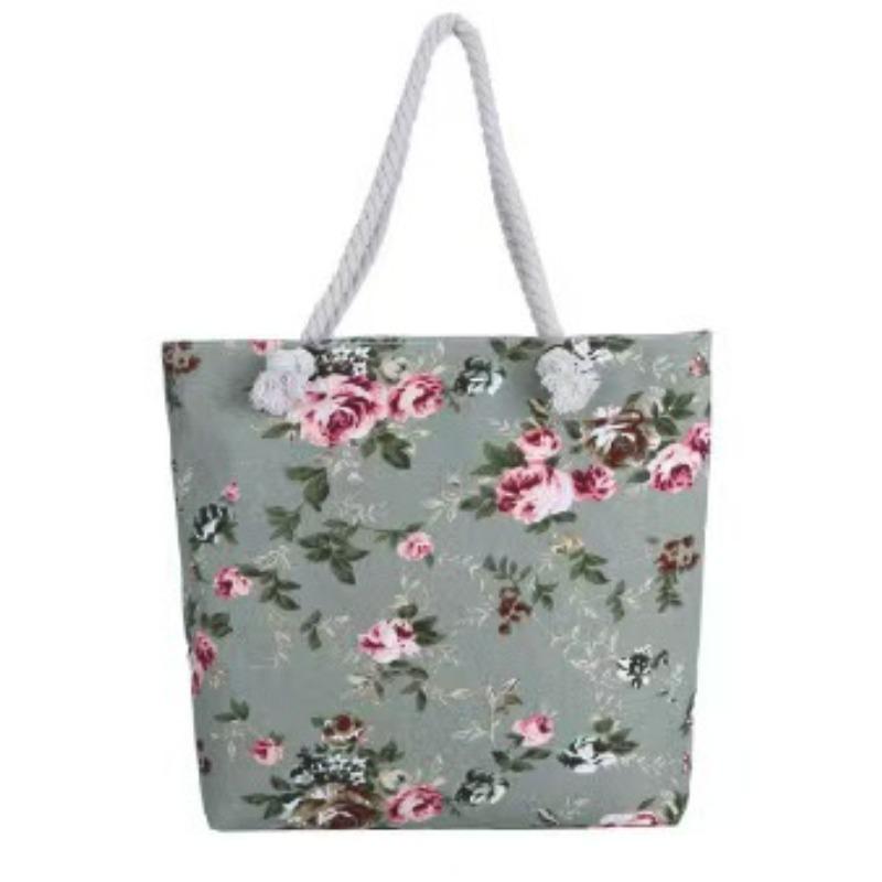 Large Capacity Canvas Bag Women's Shoulder Bag Going Out To Work Shopping Commuting Large Bag Embroidered Canvas Tote Bag