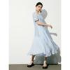 PEACEBIRD Women's French Elegant Waist-Cinching Midi Dress