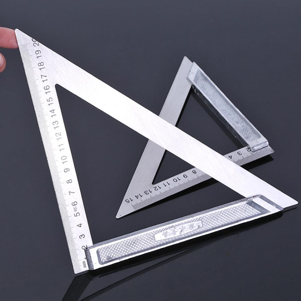 Buy Accurate Stainless Steel Triangle Ruler Woodworking Measuring Tools