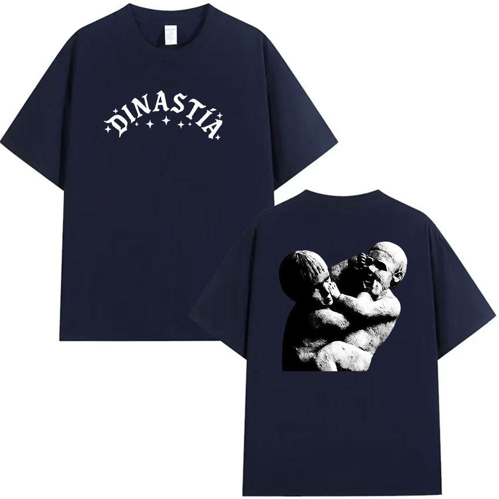 Peso Pluma Dinastia Tour 2026 Print  T Shirt Unisex's Hip Hop Pop Music Short Sleeve T-shirts Unisex 100% Cotton T-shirt Streetwear