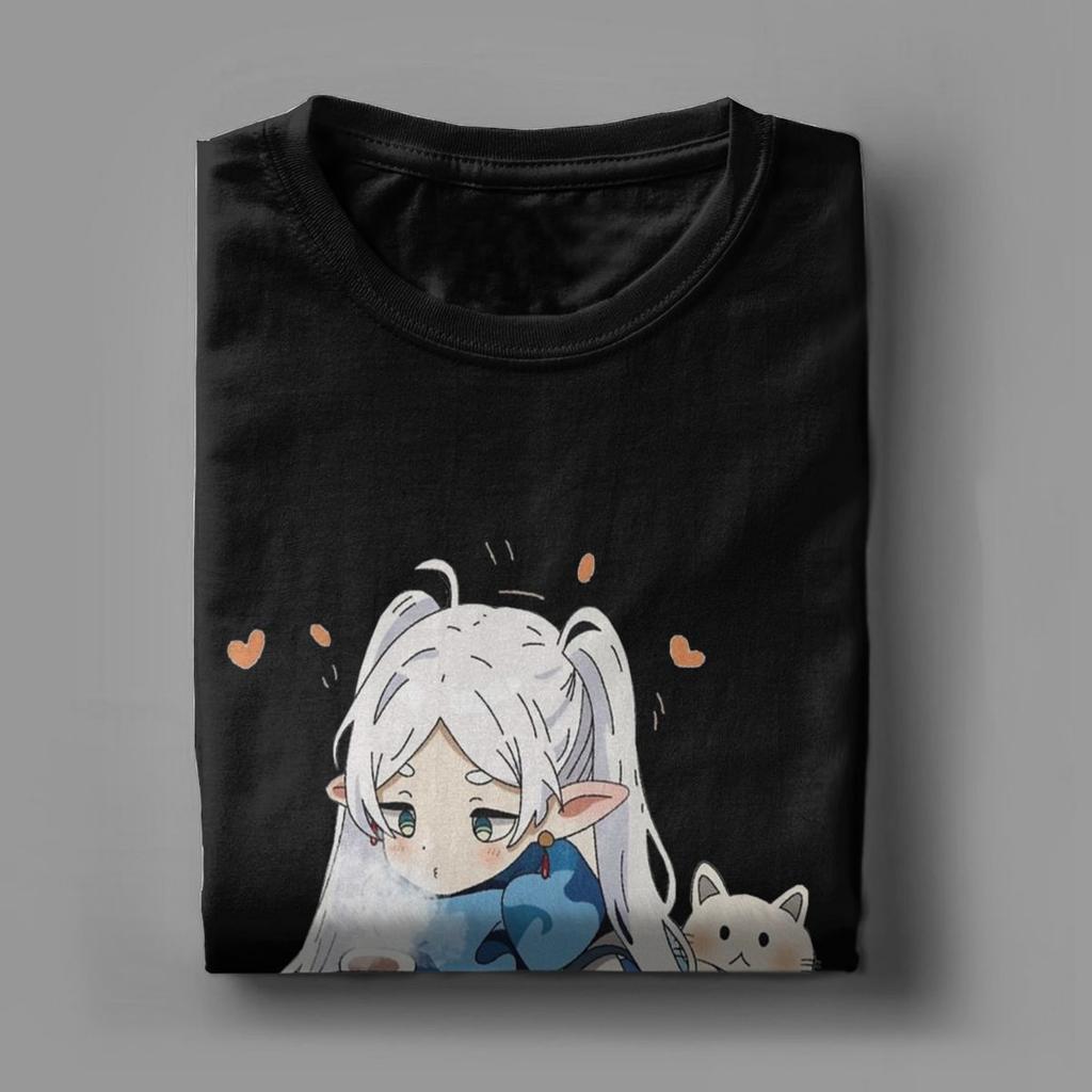 T-Shirts for Men Women Cute Frieren Humorous Cotton New Arrival Clothes