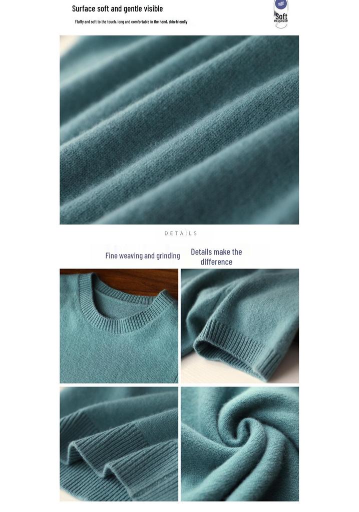 Autumn Women's Knitwear: Round Neck Short Sleeve Pullover Sweater