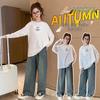 Girls' 2025 Autumn Smiley Face Casual Loose Shirt for Medium & Large Children