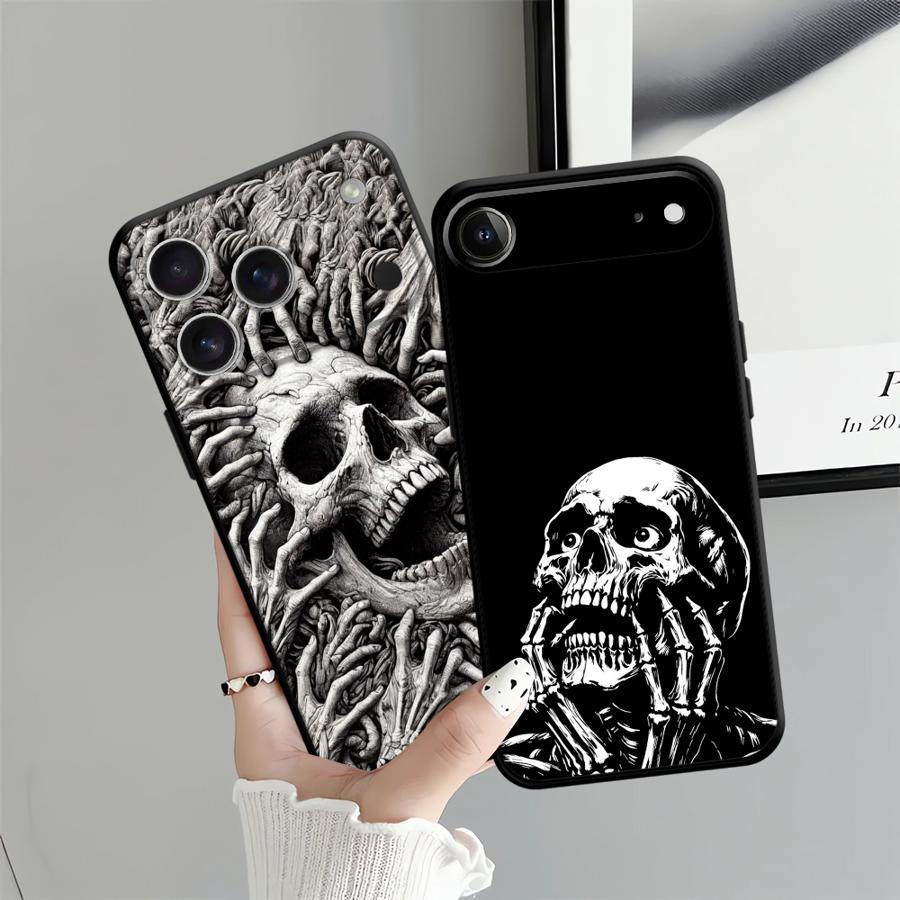 Case for Apple iPhone 17 Pro Max 11 XR XS MAX 14 12 15 Pro 7 8 13 Air 16 Funda Phone Cover Skeleton