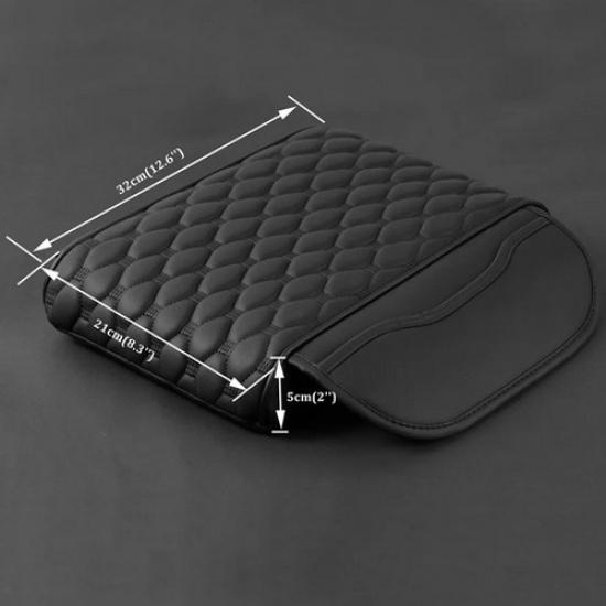 Car Armrest Pad Center Console Box Leather Cover Protector Cushion Accessories~