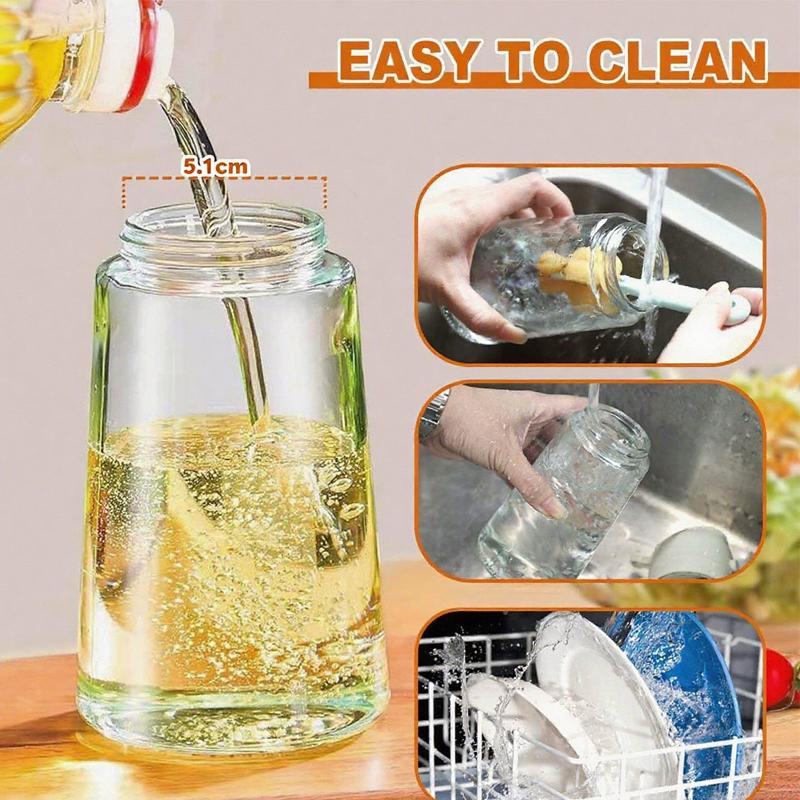 Olive Oil Sprayer for Cooking 2 in 1 Olive Oil Dispenser for Kitchen Gadgets Food-grade Oil Mister for Air Fryer Salad Frying