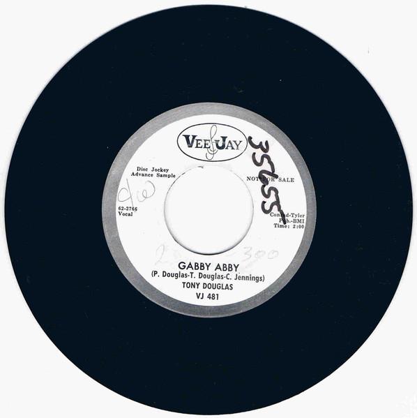 

7inch Record TONY DOUGLAS - Gabby Abby 622767 Vee Jay Records 1963 US Folk Used