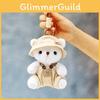 The Bear In Clothes Plush Toy With Hanging Loop Girls Gift School Bag Accessory