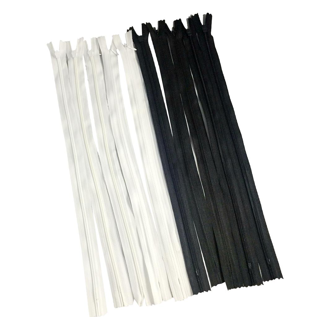

Sewing Accessories 40cm Nylon Zippers Set Invisible Closed End Zip Kit for DIY Clothing Repair and Craft Projects