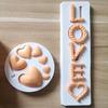 Chocolate Mold Safe No Residue Non-stick Silicone Bear Heart LOVE Pattern Baking Mould for Valentine's Day
