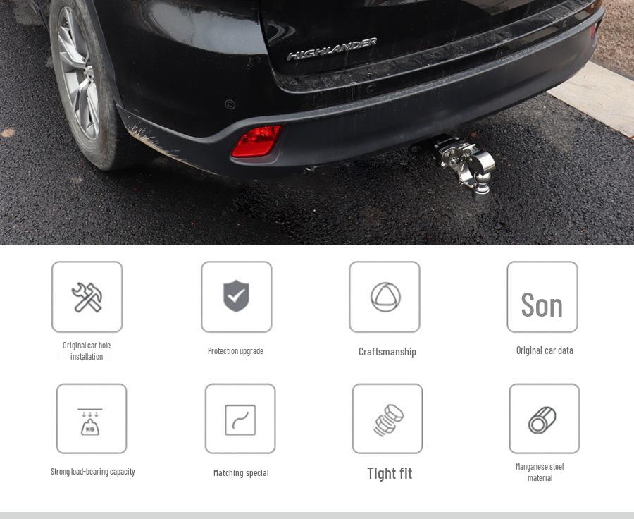 Enhanced Tow Bar for Toyota Highlander, Vellfire, RAV4, and Corolla Cross
