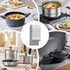 Oven Lid Flexible Bumper Protector Clips 8PC Cookware Protector Clips Cookware Protectors Pan Clips Protective Clips for Display