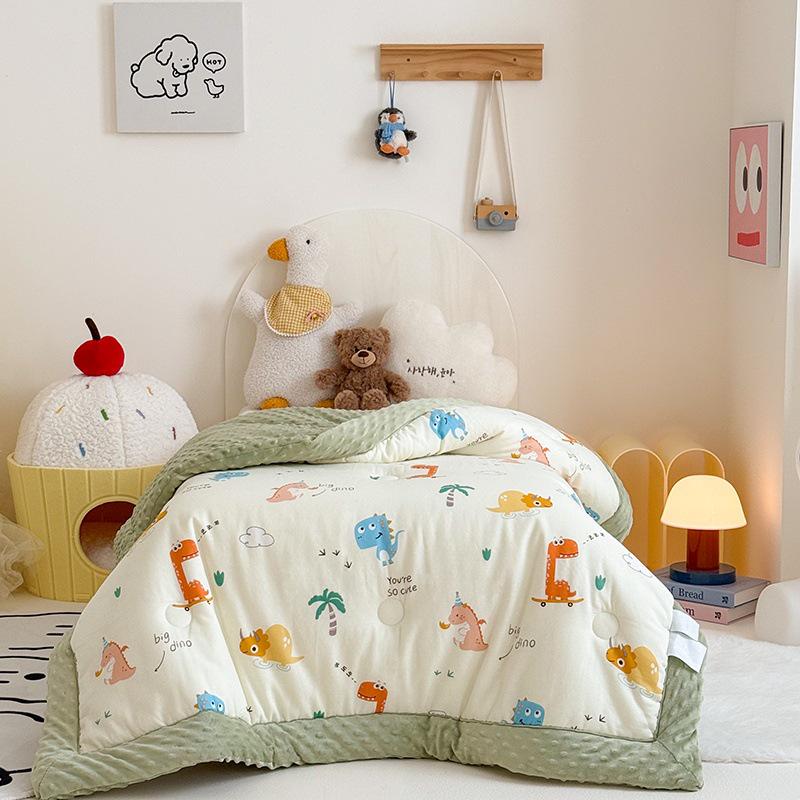 Class A Children's Cotton Double-Layer Gauze Quilt - All Seasons Soybean Core