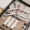 6Pcs Lightweight Travel Folding Hanger Space Saving Clothes Drying Rack Bathroom