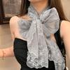 Long Women's Lace Scarf Korean Version Female Headscarf Versatile Sunscreen Shawl