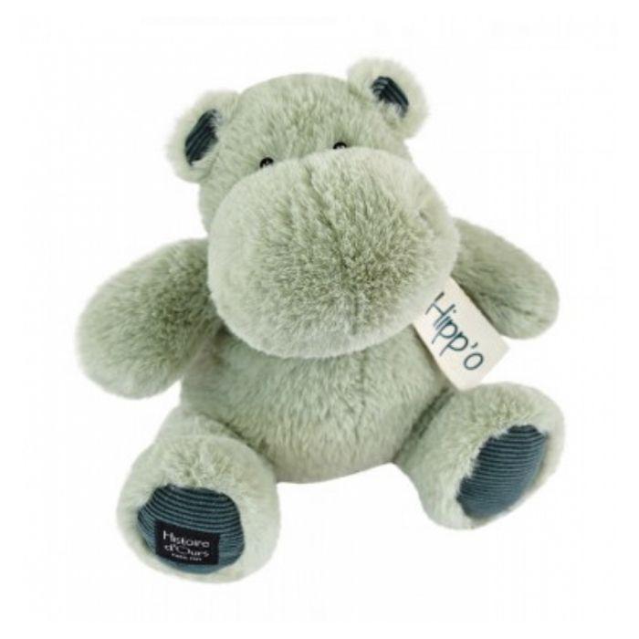 Peluche - histoire d'ours - hippo - vert amande - 25/34 cm