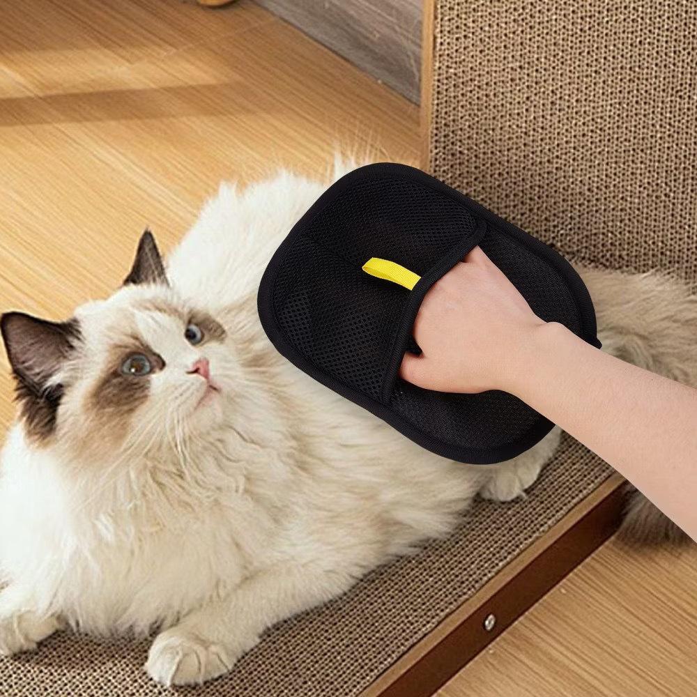 Pet Hair Removal Glove - Two-way Bristle Brush for Cats & Dogs
