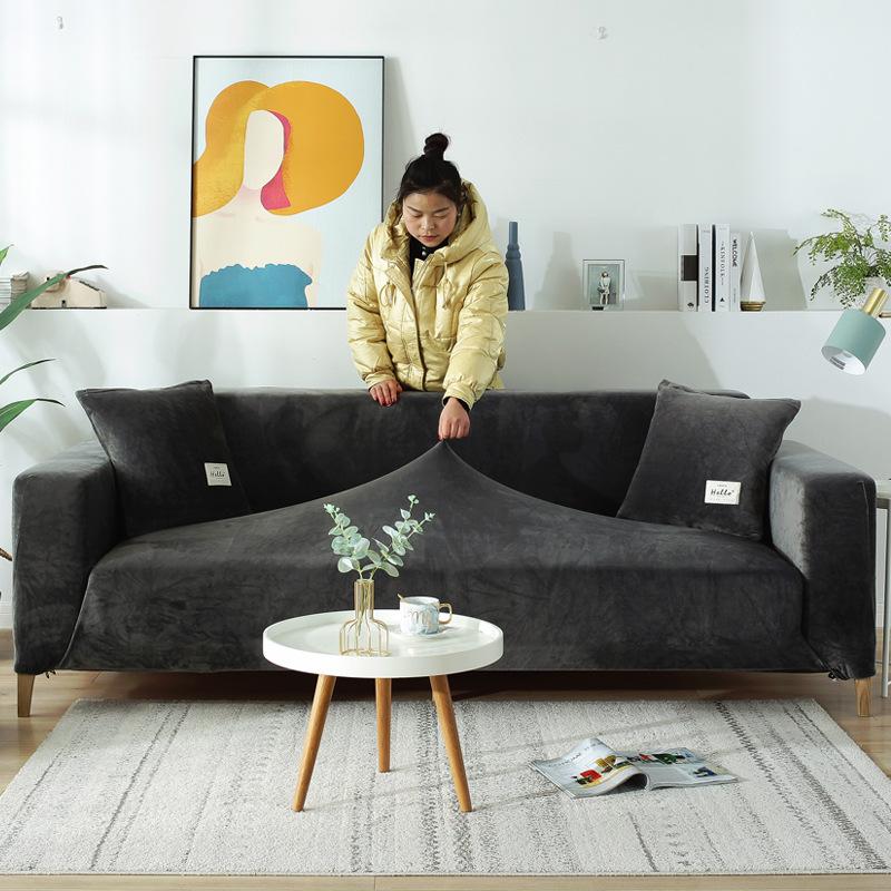 Elastic All-Inclusive Sofa Cover Cover Thickened Winter General Imperial Concubine Type Combination ART-Sofa Cover Towel Pad