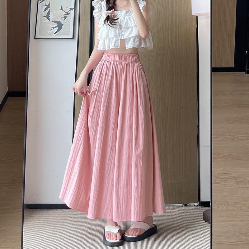 Yamamoto Women's High Waist A-Line Midi Culottes - Summer 2025 Ice Silk Casual Wide Leg Pants
