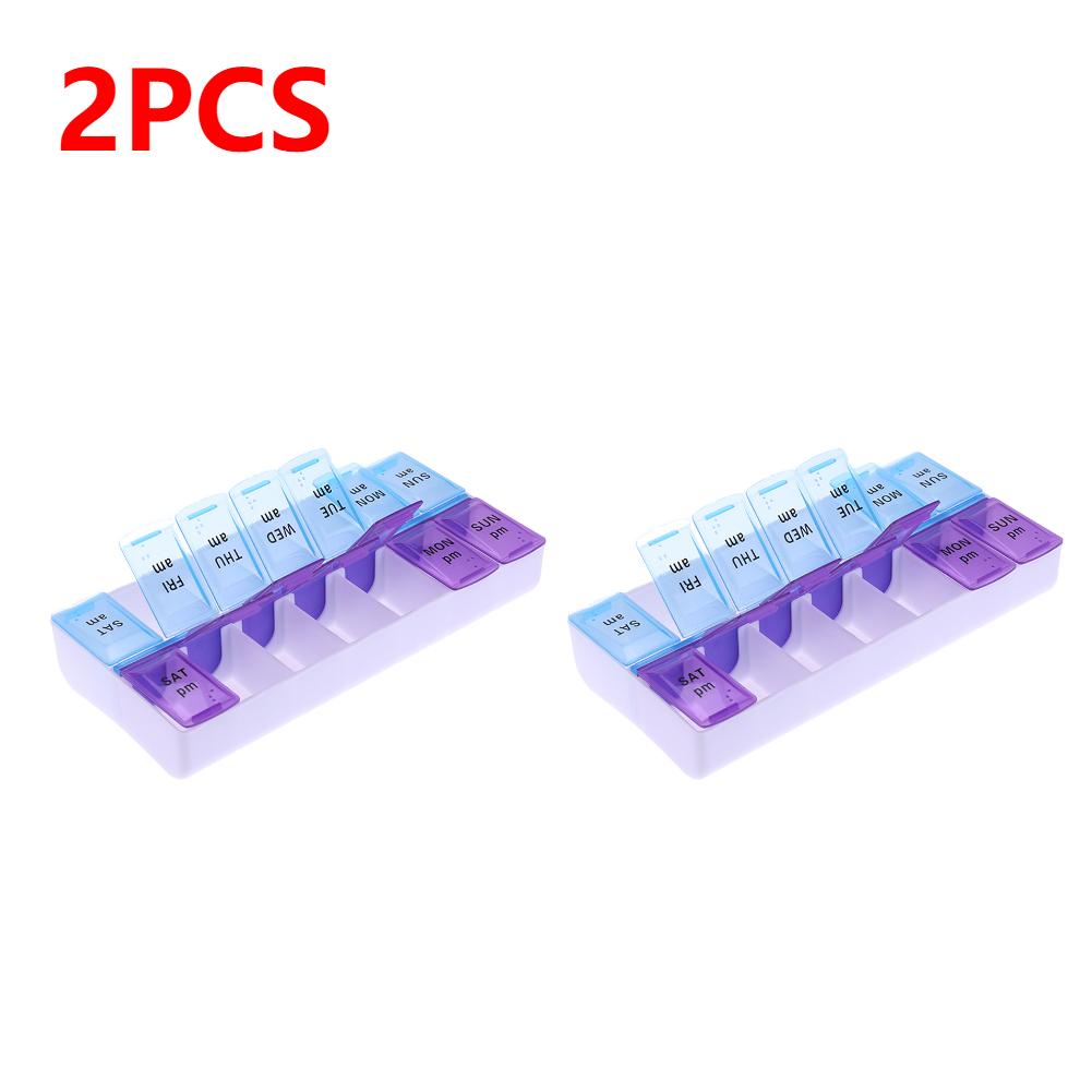 1/2/3PCS Medicine Pillboxes Pill Case Portable Tablet Dispenser Pill Box Organizer 7 Days Weekly Pillbox Jewelry Accessories