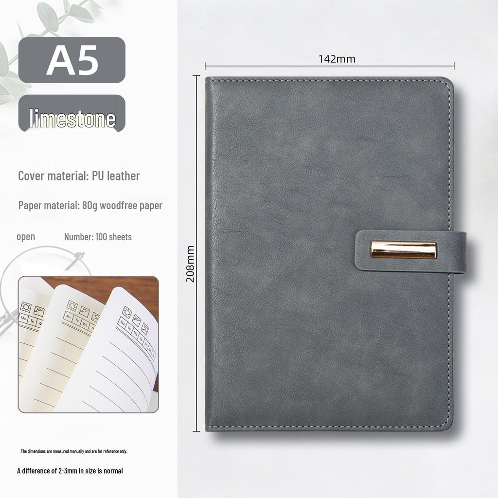 Luxury Business Notebook & Thermos Cup Set - Customizable Logo for Office Souvenirs