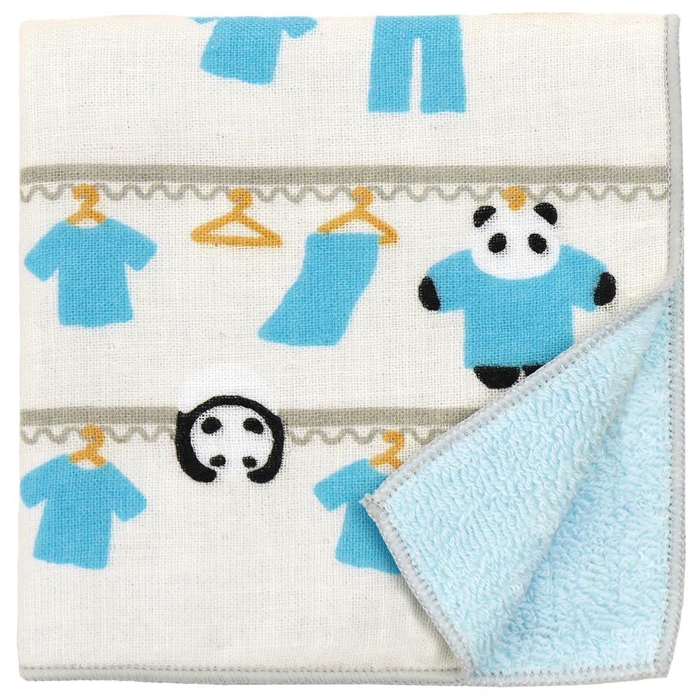 Hamamonyo Japanese Towel Laundry Panda Semi-Wash (Towel Handkerchief) серый