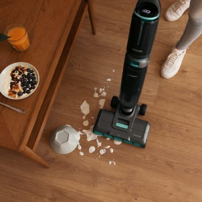Balai Électrique - Cecotec - FreeGo Wash&Vacuum - 250 W - Autonomie 35 min - Réservoir 700 ml