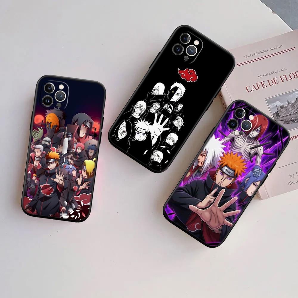 RA1 Anime Akatsuki NARUTO Phone Case for Samsung Galaxy S20 S21 S22 Ultra FE + Plus A21S A22 A24 A25 A26 A30 A30S A31