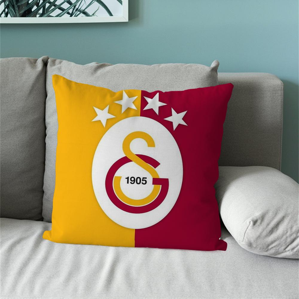 Turkey Sport-G-Galatasaray Club Pillow Case Sofa Bedside Table Bedroom Backrest Living Office Cushion Printed Square Multiple