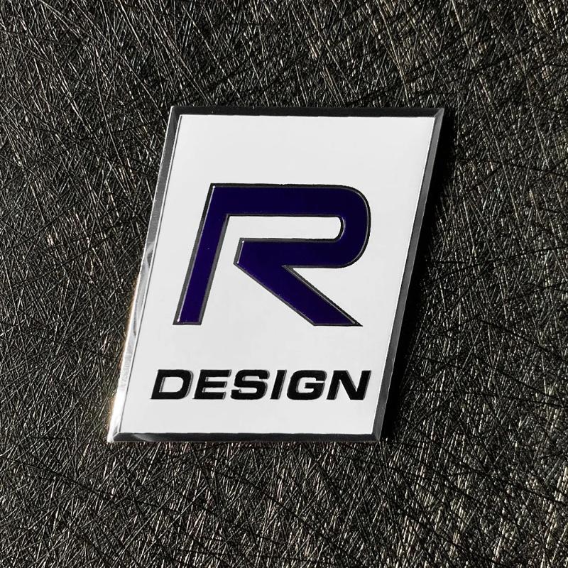 1pcs Car Accessories 3D Aluminum Logo Indoor Decoration Fender Trunk Stickers For Volvo Rdesign T6 AWD C30 C70 S40 S60 S70 S80