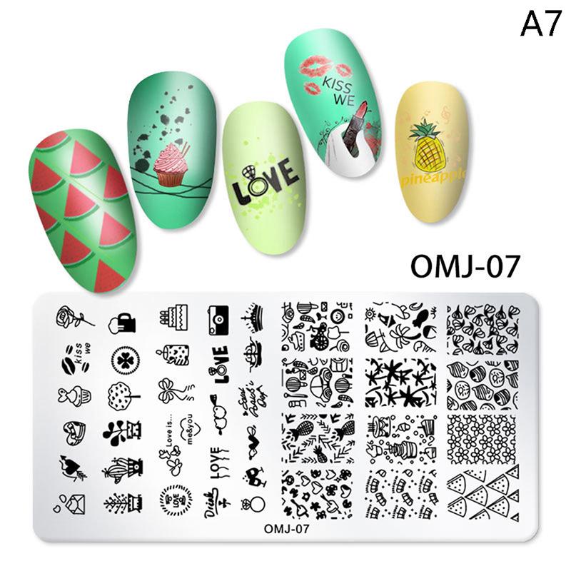 

2023 Пластины для штамповки ногтей с рисунком граффити Пластина для штамповки ногтей в стиле граффити