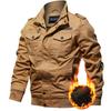 Winter Plus Velvet Plus Plus Plus Size Workwear Jacket with Multiple Pockets for Casual Men's Jacket